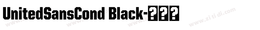 UnitedSansCond Black字体转换